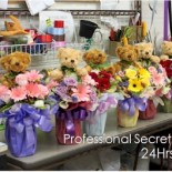 Specially customised teddy bouquet for secretary's week 2013