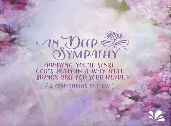 Condolence Message