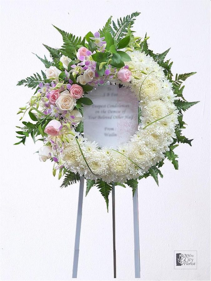 Order Funeral Flowers Wreath Singapore Delivery