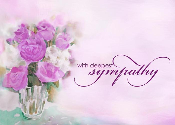 Floral Spray Sympathy Card With Sympathy Card Bouquet Sympathy Card Sympathy Card