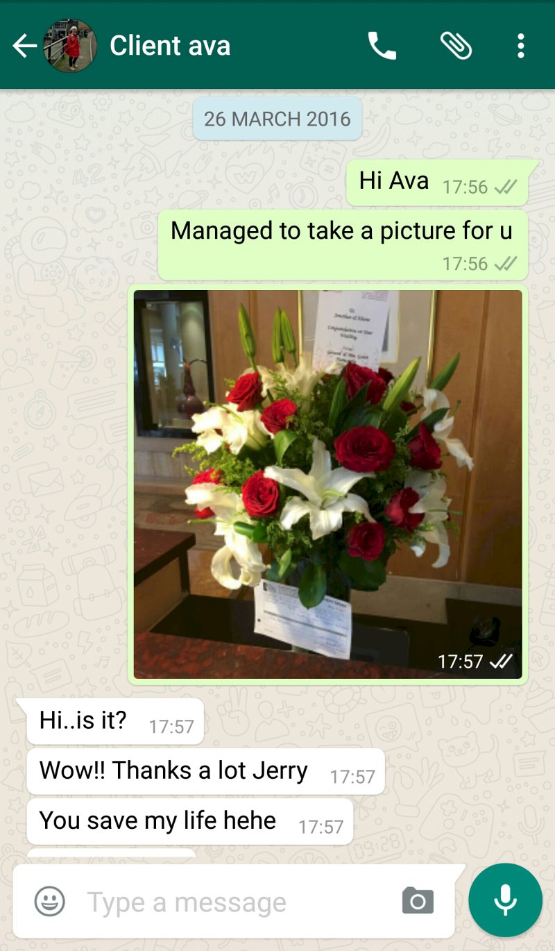 customer likes this arrangement