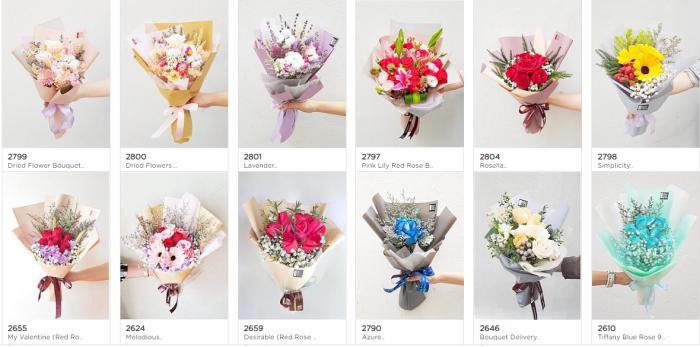 cute flowers for girlfriend