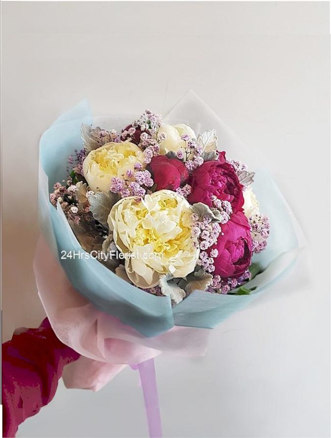 peonyflowerbouquetsg 24HRS CITY FLORIST