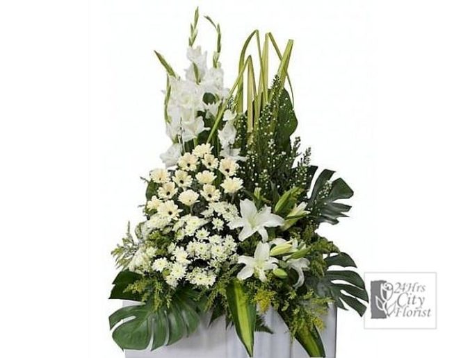 asymmetricalmassflowerarrangement 24HRS CITY FLORIST