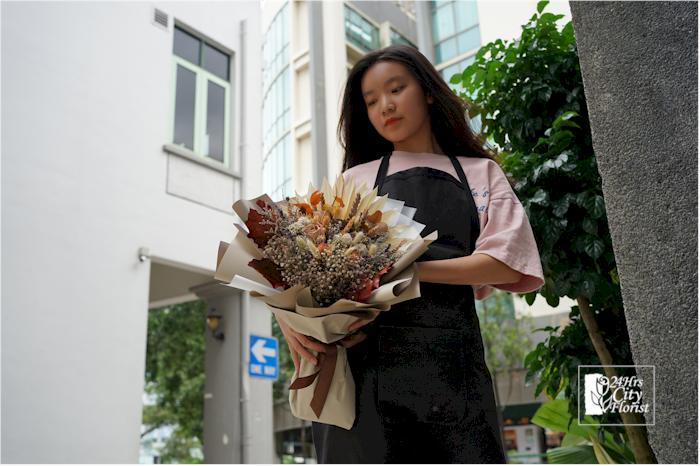 100% natural mixed dried flowers rose