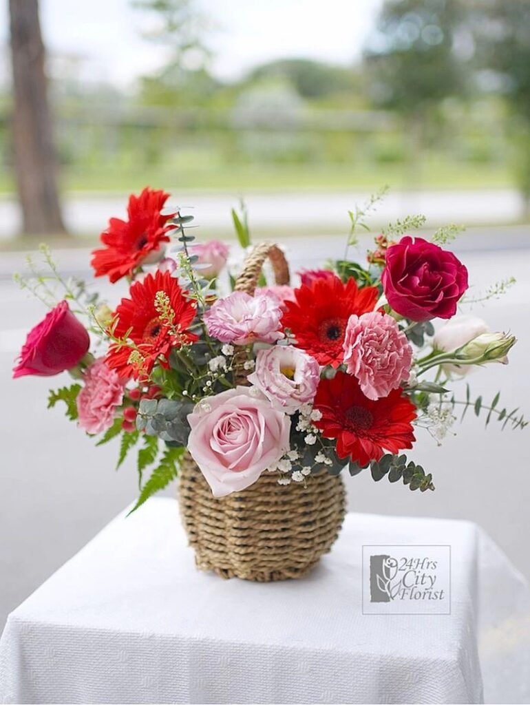 flower basket for grand opening
