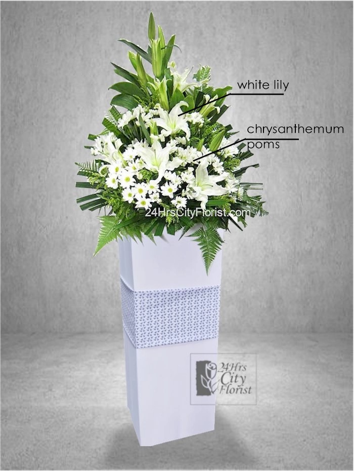 lilies as condolence flower type