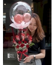 KitKat Gift Set - chocolate flower box comes with crystal balloon