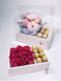 Flower Box With Chocolate.. Flower Box With Chocolate..