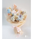 Coral Pearl - Preserved Roses,Hydrangea,Dried flowers -  Dried Flower Bouquet Singapore