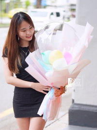 Eye Catching Crystal Clear Balloon Bouquet .. Eye Catching Crystal Clear Balloon Bouquet ..