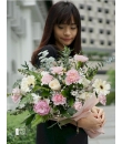 carnation rose pink bouquet