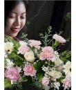 carnation rose pink bouquet