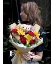 You Got This - Graduation flower bouquet comes with bear