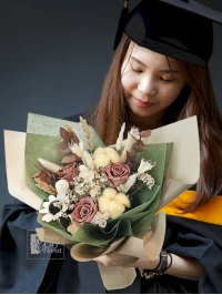 Grad Chocolate Rose Bouquet.. Grad Chocolate Rose Bouquet..