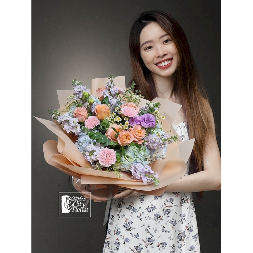 Flower Bouquet Delivery - Just Peachy