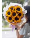 Sunflora: 7 Stalks of Sunflower Bouquet - 24Hrs City Florist