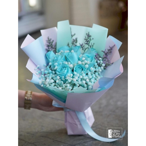 tiffany blue flower bouquet