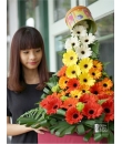 opening flower stand
