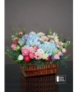 basket flower arrangement