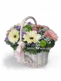 Country Gerbera Basket