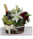 moet champagne gift basket
