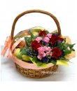fruits and flower basket