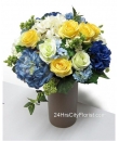 Artificial Flowers Coffee Vase Centre Piece