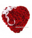 My heart belongs to you  , heart shaped rose arrangement  table flower