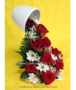 floating cup flower arrangement