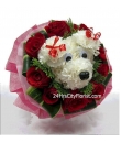 puppy bouquet