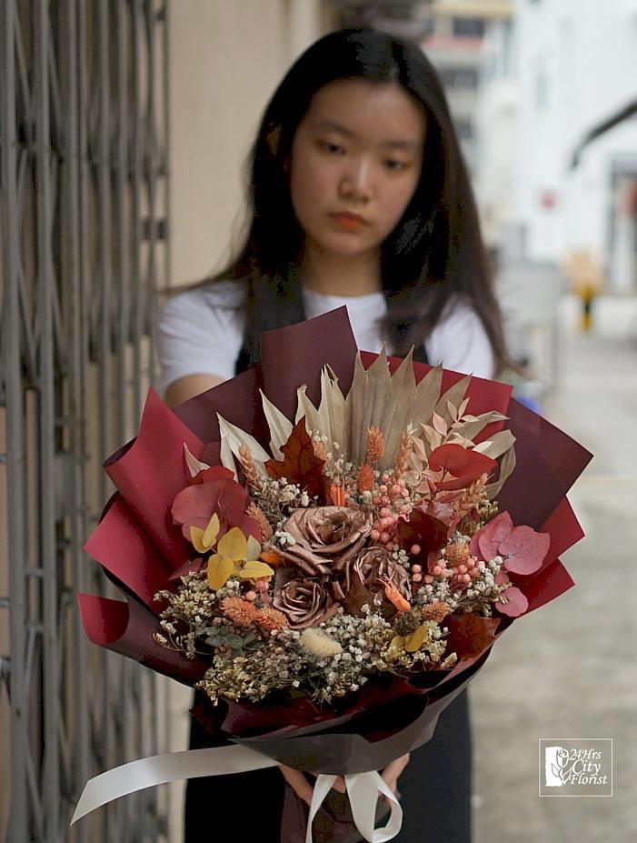 Rusty Rustic - Rusty Dried Flower - Dried Flower Bouquet Singapore