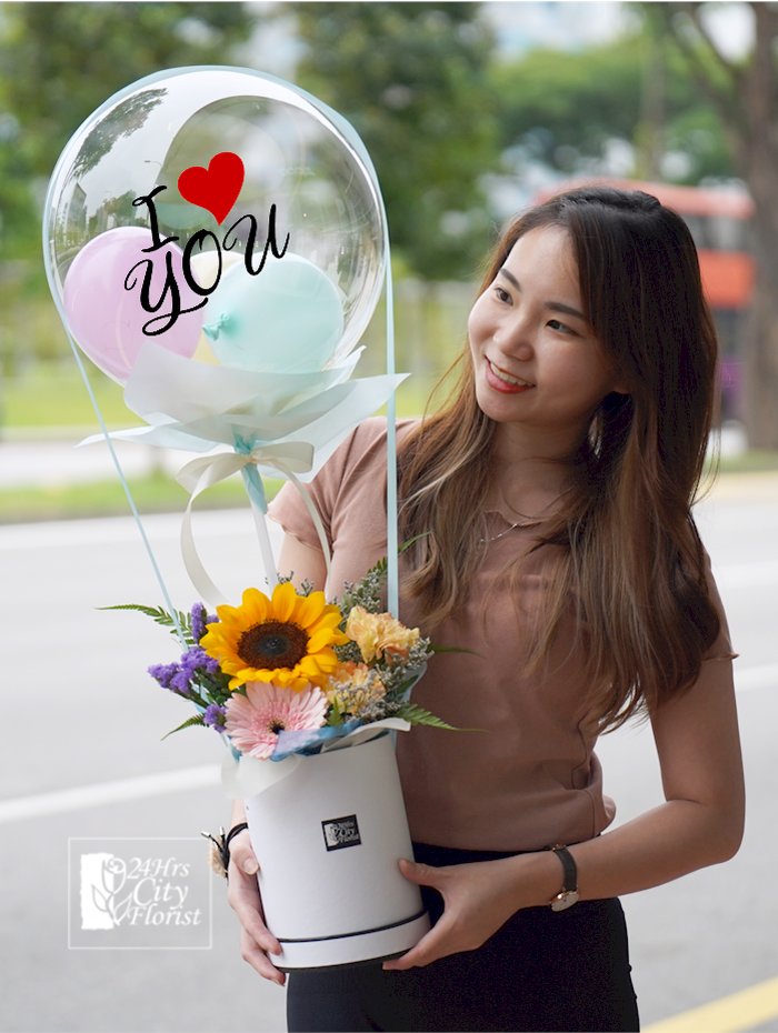 flower box balloon