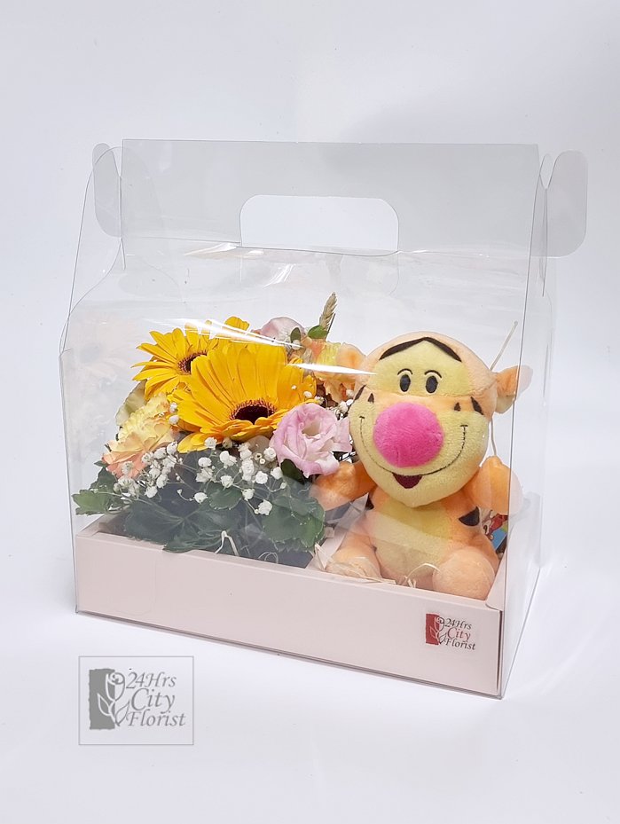 flower box with toy