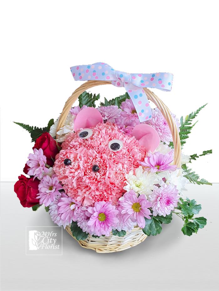 Piggy In A Basket..