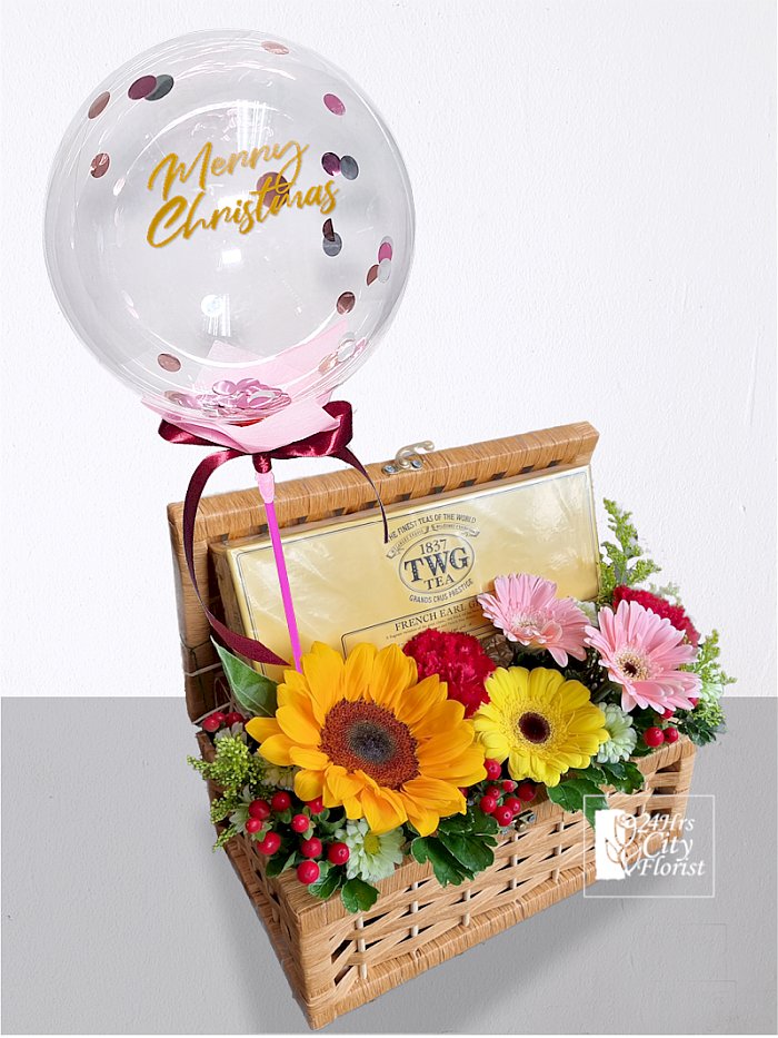 Christmas Flower Bas..