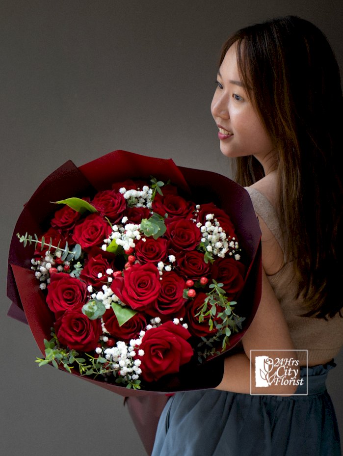red rose bouquet for valentines day delivery
