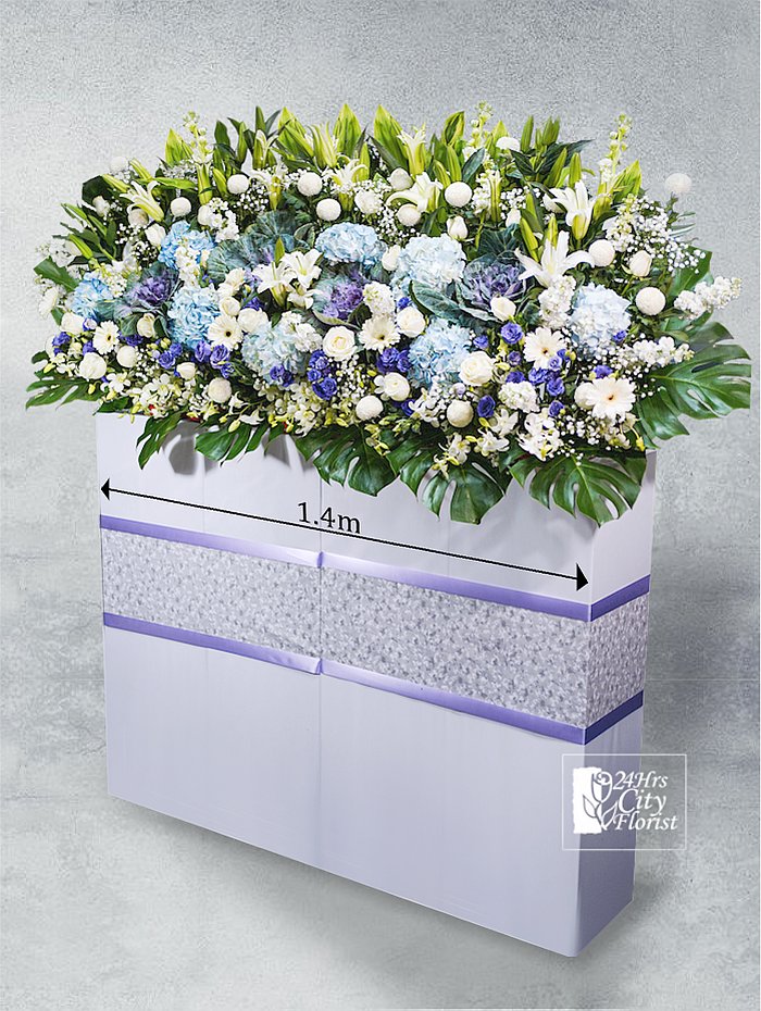 large funeral flower stand