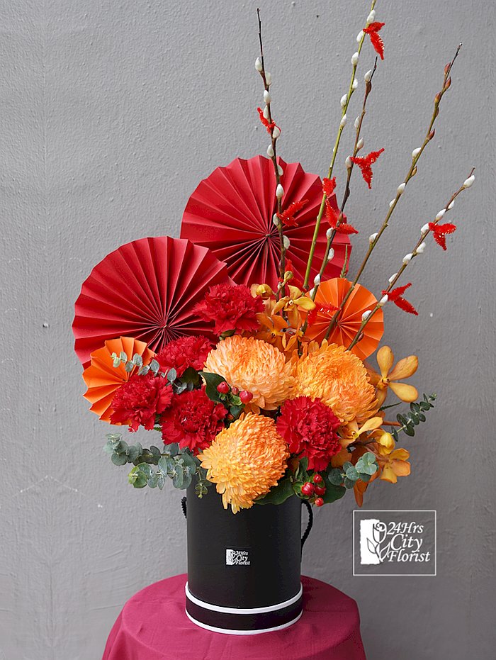 chinese new year flower box