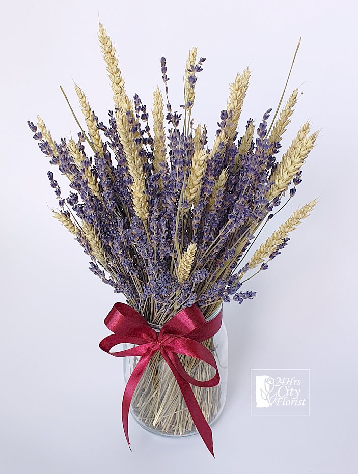 Lavender Flowers - Dried Lavender,Wheat -  Preserved Flower Singapore