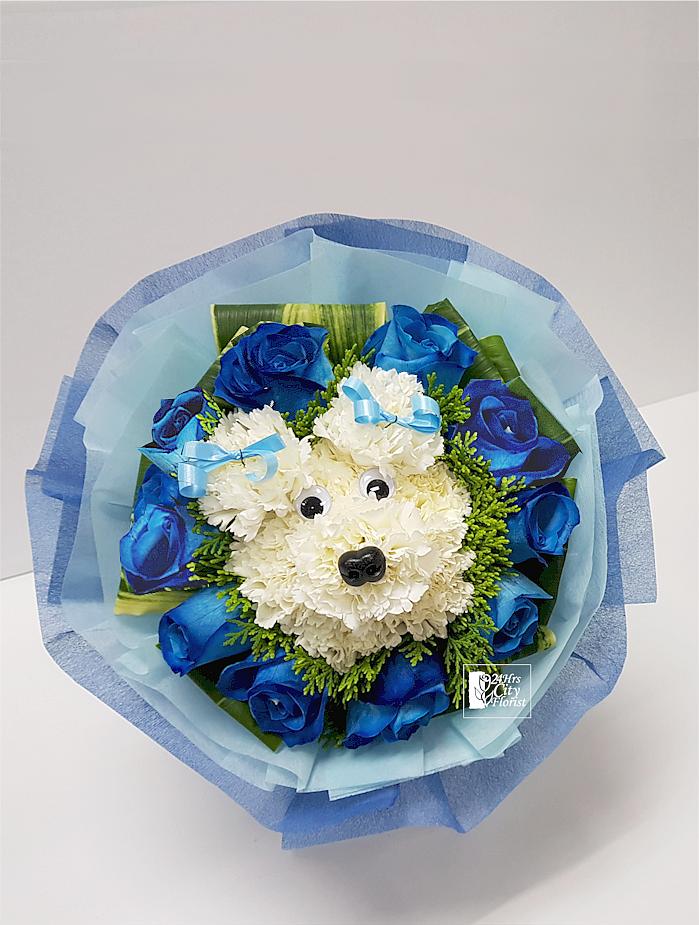 Doggie on sale flower arrangement