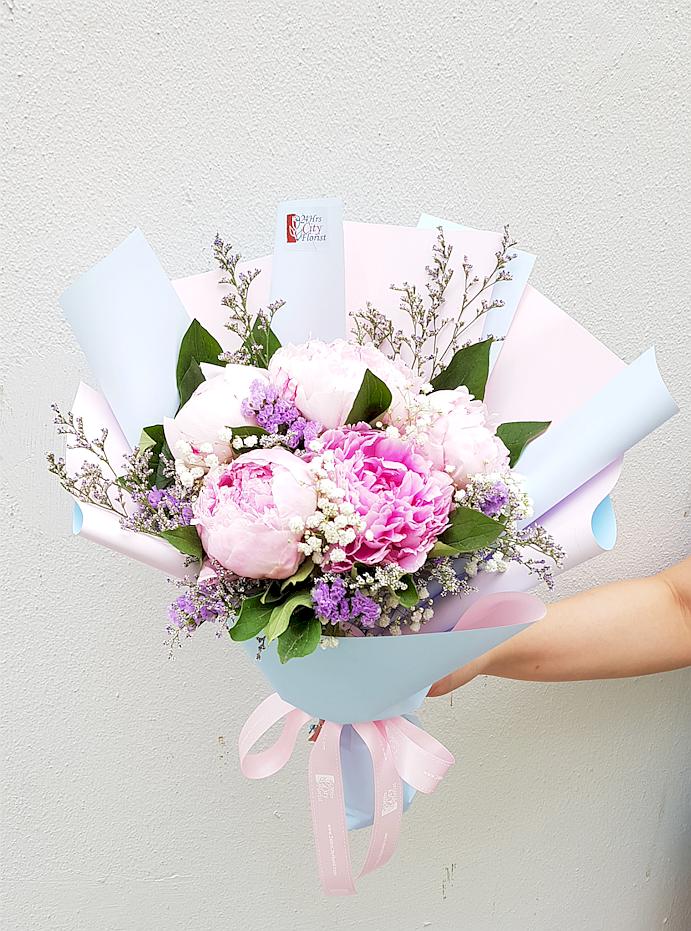 peony flower bouquet