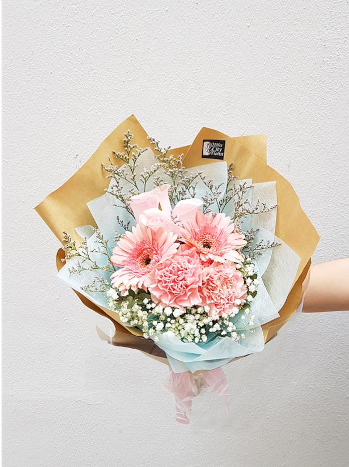 pink gerbera bouquet