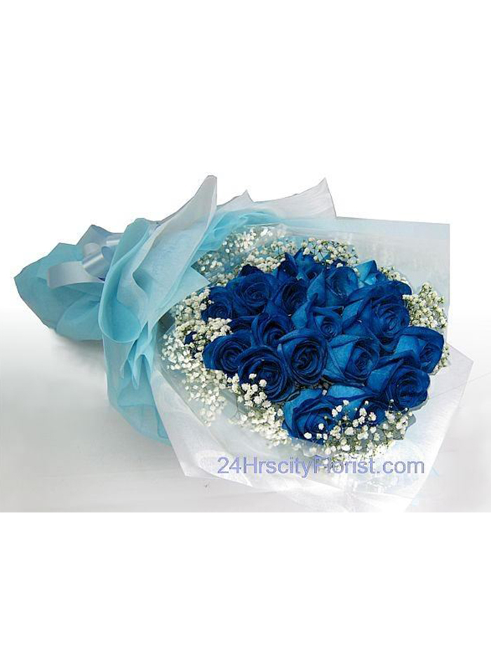Royal Blue Rose Bouq..