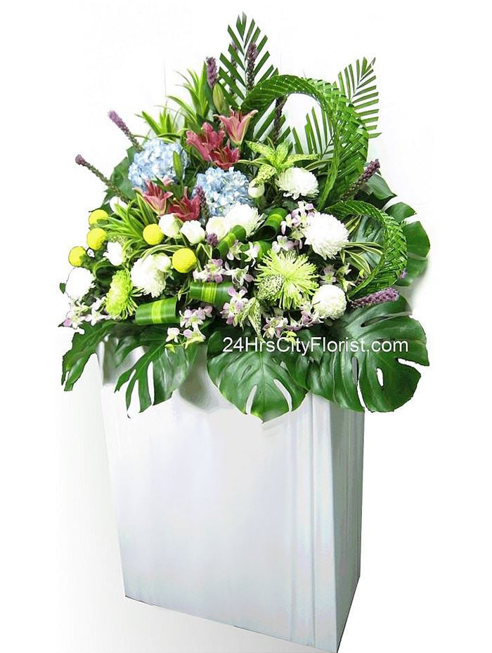 Condolence Flower -  Exotic combi of flowers -  Condolence Flower Delivery Singapore 