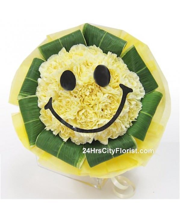 smiley bouquet