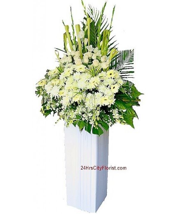 Heart -  Flowers -  Singapore Condolence Flowers 
