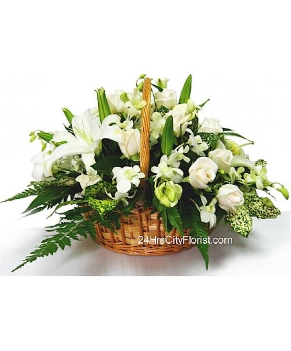 basket of lilies