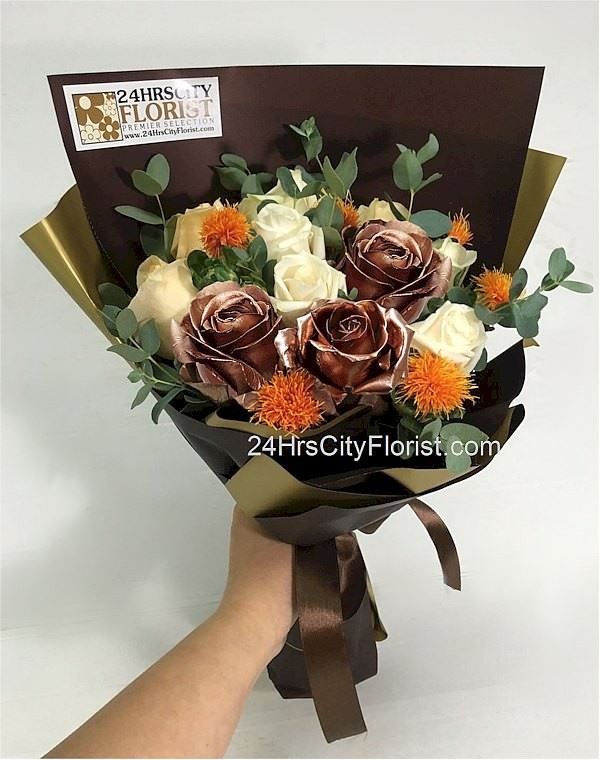 Bronze Rose Bouquet..