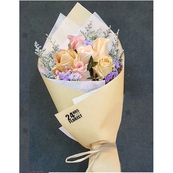 paper wrapped bouquet
